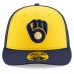 Milwaukee Brewers Men's New Era Navy/Yellow Alternate 2020 Authentic Collection On-Field Low Profile Fitted Hat