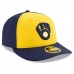 Milwaukee Brewers Men's New Era Navy/Yellow Alternate 2020 Authentic Collection On-Field Low Profile Fitted Hat