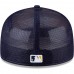 Milwaukee Brewers Men's New Era Gold/Navy Team On-Field Replica Mesh Back 59FIFTY Fitted Hat