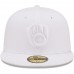 Milwaukee Brewers Men's New Era White on White 59FIFTY Fitted Hat