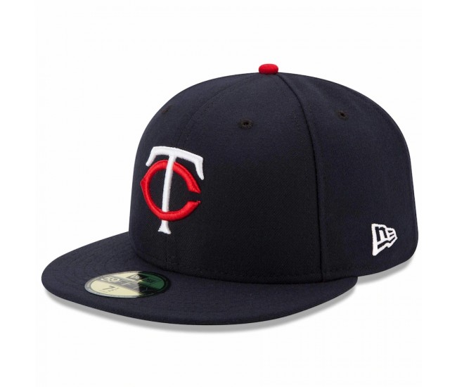 Minnesota Twins Men's New Era Navy Home Authentic Collection On-Field 59FIFTY Fitted Hat