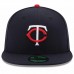 Minnesota Twins Men's New Era Navy Home Authentic Collection On-Field 59FIFTY Fitted Hat