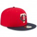 Minnesota Twins Men's New Era Red/Navy Alternate 2 Authentic Collection On-Field 59FIFTY Fitted Hat