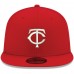 Minnesota Twins Men's New Era Red Logo White 59FIFTY Fitted Hat