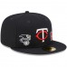 Minnesota Twins Men's New Era Navy Identity 59FIFTY Fitted Hat