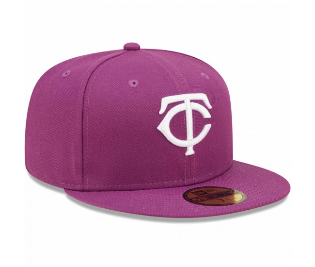 Minnesota Twins Men's New Era Grape Logo 59FIFTY Fitted Hat