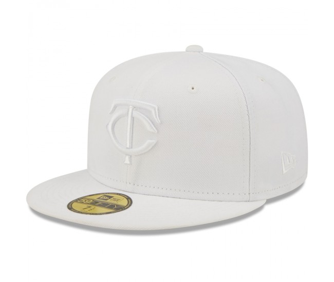 Minnesota Twins Men's New Era White on White 59FIFTY Fitted Hat