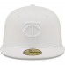 Minnesota Twins Men's New Era White on White 59FIFTY Fitted Hat