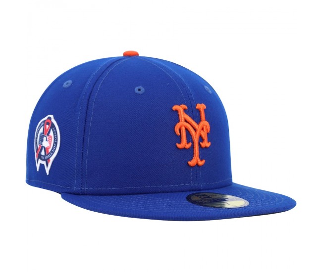 New York Mets Men's New Era Royal 9/11 Memorial Side Patch 59FIFTY Fitted Hat