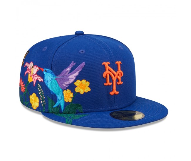 New York Mets Men's New Era Royal Blooming 59FIFTY Fitted Hat