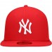 New York Yankees Men's New Era Red Logo White 59FIFTY Fitted Hat