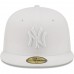 New York Yankees Men's New Era White on White 59FIFTY Fitted Hat