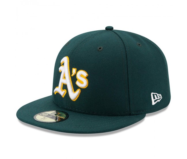 Oakland Athletics Men's New Era Green Road Authentic Collection On Field 59FIFTY Performance Fitted Hat