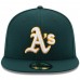 Oakland Athletics Men's New Era Green Road Authentic Collection On Field 59FIFTY Performance Fitted Hat