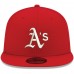 Oakland Athletics Men's New Era Red Logo White 59FIFTY Fitted Hat