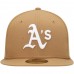 Oakland Athletics Men's New Era Tan Wheat 59FIFTY Fitted Hat