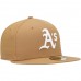 Oakland Athletics Men's New Era Tan Wheat 59FIFTY Fitted Hat