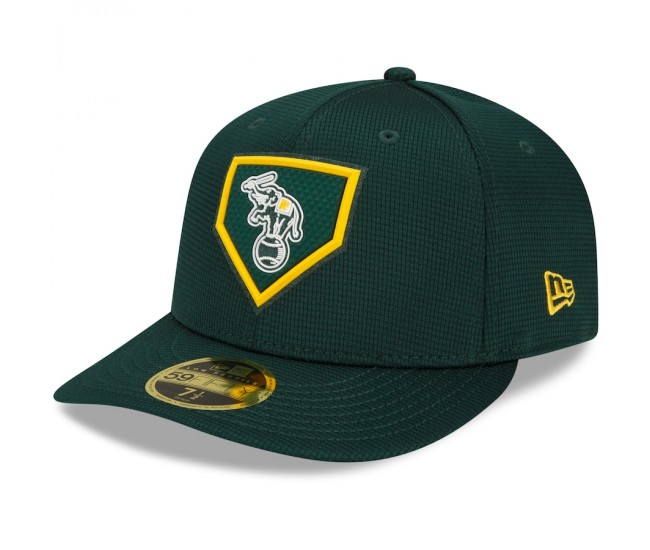 Oakland Athletics Men's New Era Green 2022 Clubhouse Cooperstown Collection Low Profile 59FIFTY Fitted Hat