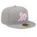 Oakland Athletics Men's New Era Gray 2022 Mother's Day On-Field 59FIFTY Fitted Hat