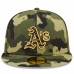 Oakland Athletics Men's New Era Camo 2022 Armed Forces Day On-Field 59FIFTY Fitted Hat