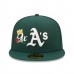 Oakland Athletics Men's New Era Green 9x World Series Champions Crown 59FIFTY Fitted Hat