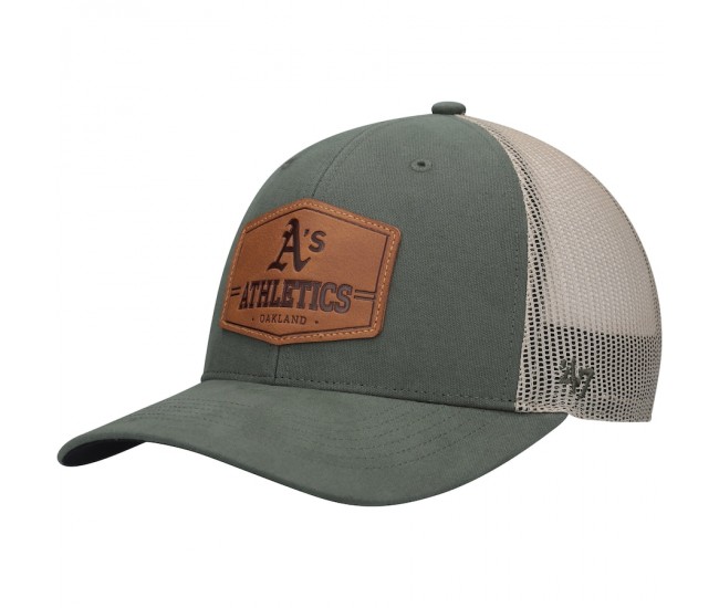 Oakland Athletics Men's  '47 Green/Cream Rawhide Trucker Snapback Hat