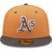 Oakland Athletics Men's New Era Brown/Charcoal Two-Tone Color Pack 59FIFTY Fitted Hat