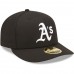 Oakland Athletics Men's New Era Black & White Low Profile 59FIFTY Fitted Hat