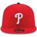 Philadelphia Phillies Men's New Era Red Game Authentic Collection On-Field 59FIFTY Fitted Hat