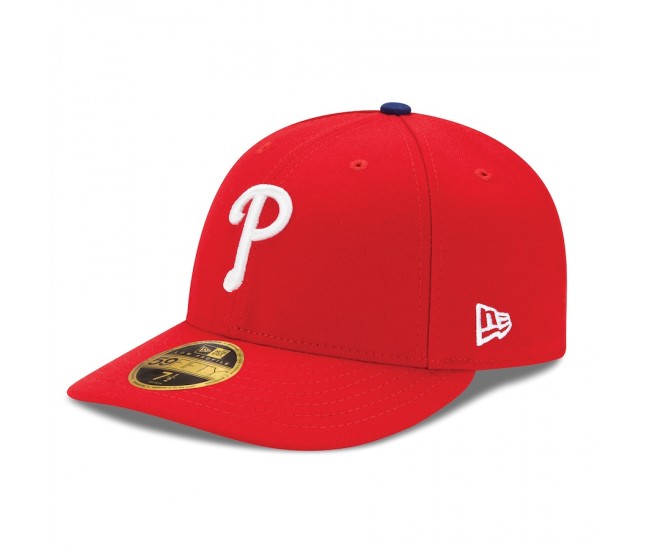 Philadelphia Phillies Men's New Era Red Authentic Collection On Field Low Profile Game 59FIFTY Fitted Hat