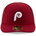 Philadelphia Phillies Men's New Era Maroon Authentic Collection Alternate 2 On-Field Low Profile 59FIFTY Fitted Hat