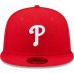 Philadelphia Phillies Men's New Era Red Logo 59FIFTY Fitted Hat