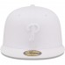 Philadelphia Phillies Men's New Era White on White 59FIFTY Fitted Hat