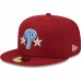 Philadelphia Phillies Men's New Era Cardinal 2008 World Series Champions Air Force Blue Undervisor 59FIFTY Fitted Hat