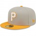 Pittsburgh Pirates Men's New Era Gray/Orange 76th World Series Cooperstown Collection Undervisor 59FIFTY Fitted Hat