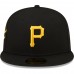 Pittsburgh Pirates Men's New Era Black 5-Time World Series Champions Undervisor 59FIFTY Fitted Hat