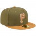 Pittsburgh Pirates Men's New Era Olive/Brown Two-Tone Color Pack 59FIFTY Fitted Hat