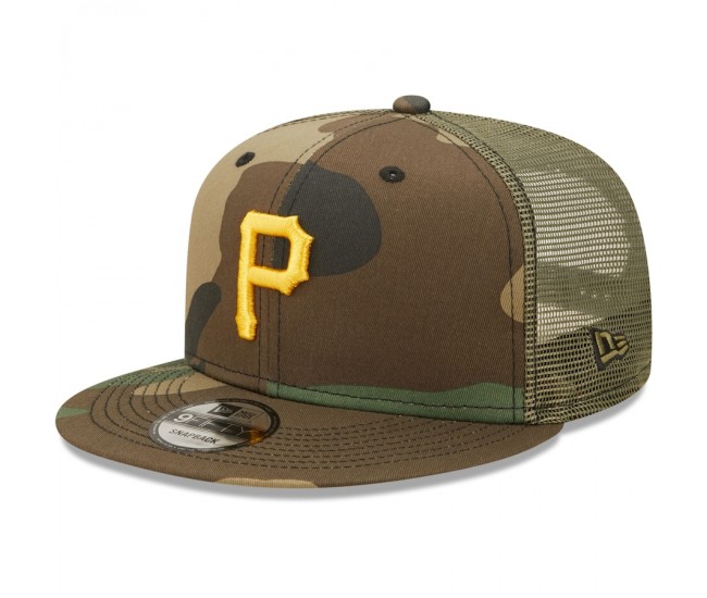 Pittsburgh Pirates Men's New Era Camo Trucker 9FIFTY Snapback Hat