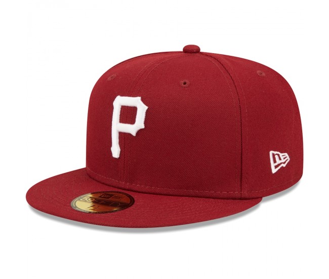 Pittsburgh Pirates Men's New Era Cardinal Logo 59FIFTY Fitted Hat