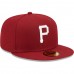 Pittsburgh Pirates Men's New Era Cardinal Logo 59FIFTY Fitted Hat