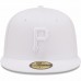 Pittsburgh Pirates Men's New Era White on White 59FIFTY Fitted Hat