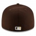 San Diego Padres Men's New Era Brown Authentic Collection On-Field Low Profile 59FIFTY Fitted Hat