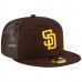 San Diego Padres Men's New Era Brown Team On-Field Replica Mesh Back 59FIFTY Fitted Hat