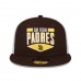 San Diego Padres Men's New Era Brown/White Base Trucker 9FIFTY Snapback Hat