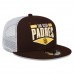 San Diego Padres Men's New Era Brown/White Base Trucker 9FIFTY Snapback Hat