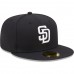 San Diego Padres Men's New Era Navy Logo 59FIFTY Fitted Hat