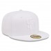 San Diego Padres Men's New Era White on White 59FIFTY Fitted Hat