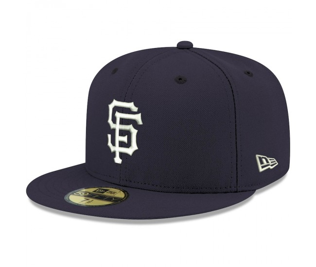 San Francisco Giants Men's New Era Navy Logo White 59FIFTY Fitted Hat