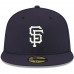 San Francisco Giants Men's New Era Navy Logo White 59FIFTY Fitted Hat