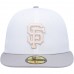 San Francisco Giants Men's New Era White/Gray 2002 World Series Side Patch Undervisor 59FIFTY Fitted Hat